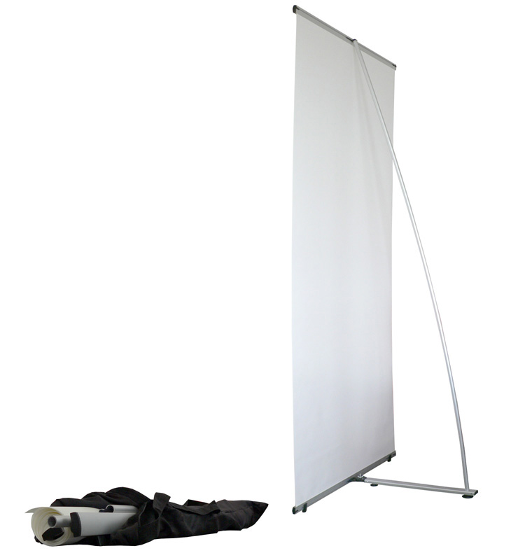 L Banner Stand W32"xH80" with Free Banner Printing L200 